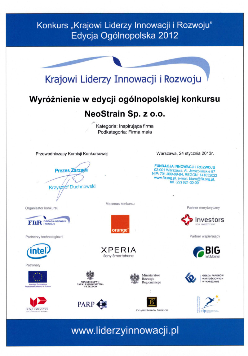 Certyfikat 12
